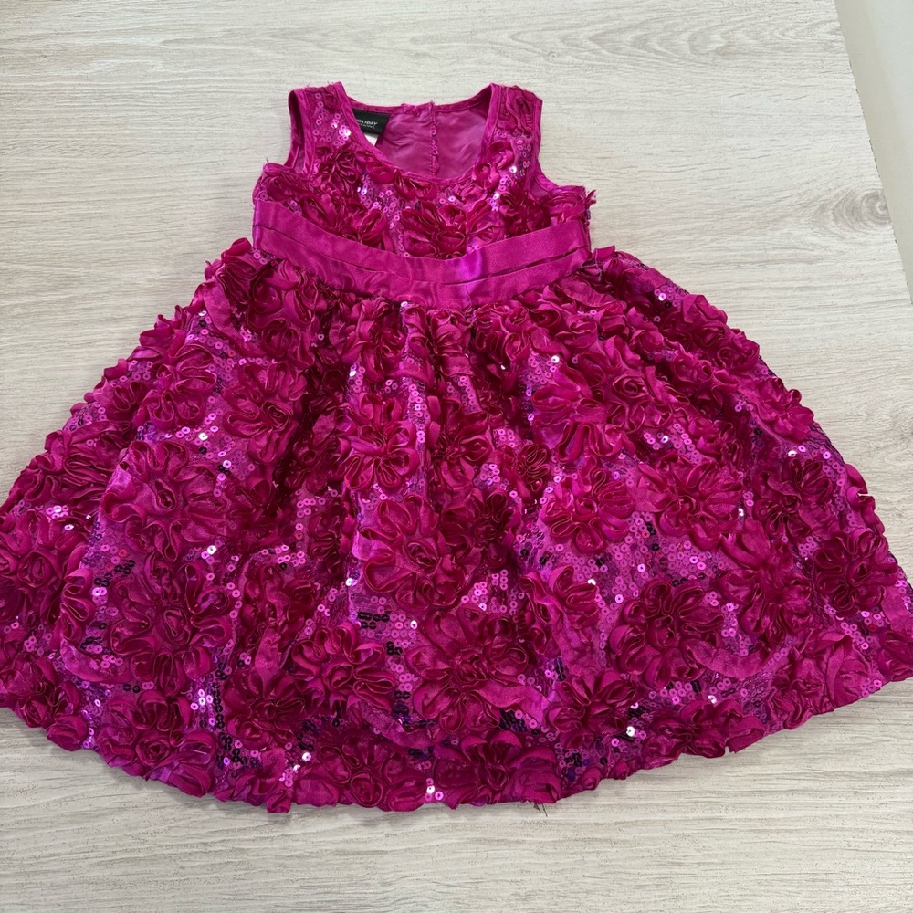 Holiday Editions Fuchsia Floral Kids Dress